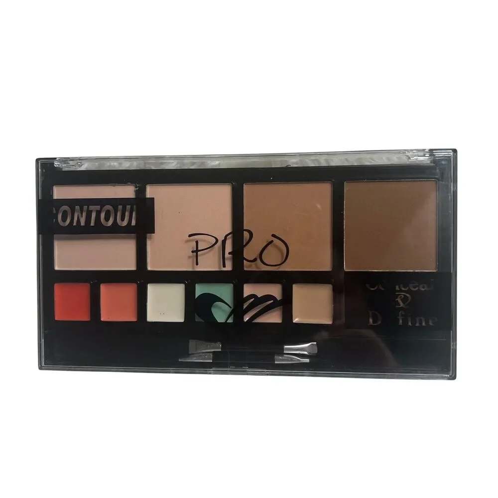 Amuse Pro Conceal & Define Contour Palette 12 Shades Cream Powder KL165 NEW